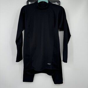 SCHAMPA Warmskin Skinny Gear Base Layer Thermal Set top pants bottoms Black